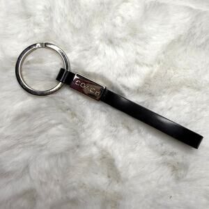 Vintage COACH Black Key Ring Bag Charm